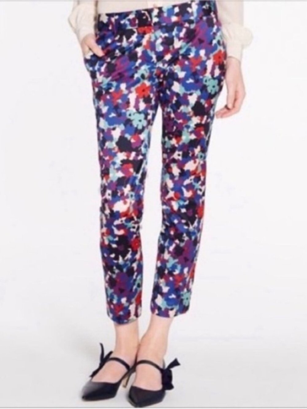 Tory Burch Pants Colorful Sateen Pants size 6